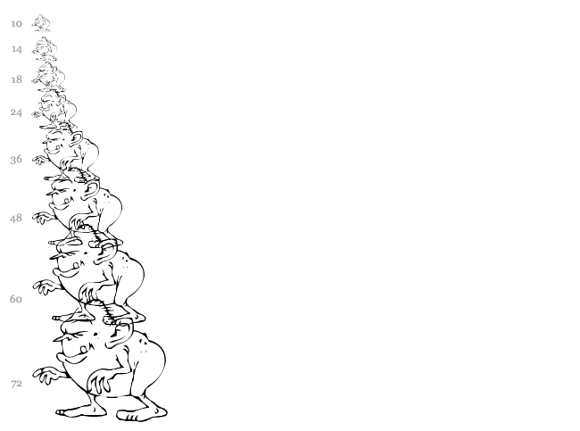 DT Mi X Yvs font waterfall